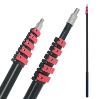 Perche télescopique universelle robuste avec poignée d'extension en aluminium pour outils de nettoyage