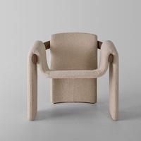 Fauteuil de loisirs moderne de style italien en bois, mobilier multifonctionnel pour salon, chambre, hôtel, maison d'hôtes
