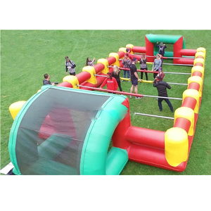Giant Inflatable Human Foosball Table Sport Games Inflatable Football Pitch Outdoor Indoor Inflatable Soap Football <strong>Field</strong> - Product Image 2
