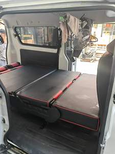 Kits de conversion YLB Camper Van Rock Roll Bed pour <span class=keywords><strong>Ford</strong></span> <span class=keywords><strong>Transit</strong></span> Sprinter, sièges multifonctions 3 places transformables <span class=keywords><strong>en</strong></span> lit, cuir - Product Image 2