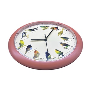 30Cm Chim Ca Hát Âm Nhạc Khuyến Mãi Giá Rẻ Nhựa Vòng Đồng Hồ Treo Tường Chim Âm Thanh Đồng Hồ Treo Tường Với Bài Hát của Chim - Product Image 4