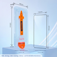 Aplicador de Protector de Pantalla Fácil de Instalar y sin Polvo para Teléfono, Cristal Templado de Privacidad HD, Alineación Automática con un Toque