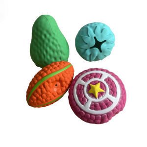 Harga pabrik Mainan Gigit hewan peliharaan anjing interaktif tali karet kunyah stroberi - Product Image 5