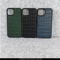 Coque pour iphone 13promax, antichoc, en cuir gaufré de crocodile, design élégant, nouvelle collection