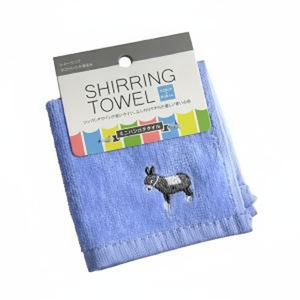 Mini sciarpa quadrata e fazzoletto blu asino - Product Image 1