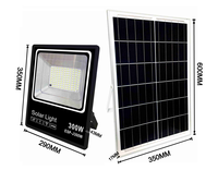 Reflector Solar de 300W con Sensor de Movimiento, Bombilla LED Redonda de 200W
