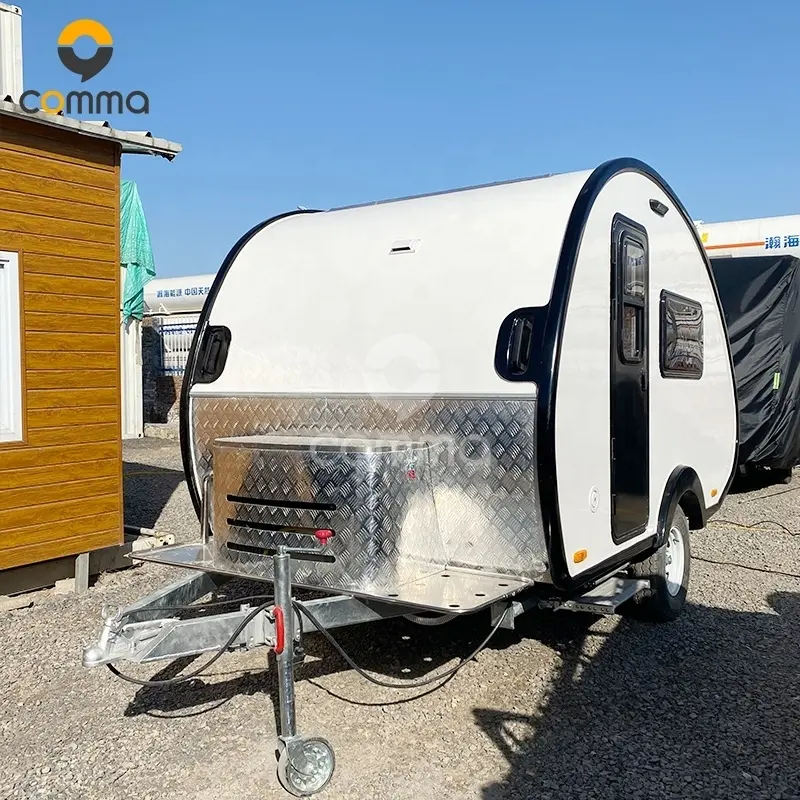 Turist taşımacılığı 15Ft 4X4 10Ft karavan gözyaşı kamp römorku