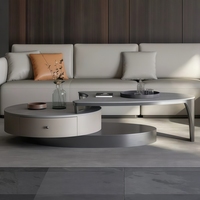 Nouvelle Table Basse Créative Irrégulière en Pierre Frittée, Design Minimaliste Moderne et Luxe Léger 2026 pour Salon