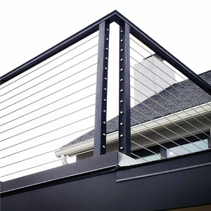 <span class=keywords><strong>Garde</strong></span>-<span class=keywords><strong>corps</strong></span> en câble personnalisables pour escaliers - Système réglable pour escaliers droits et courbes - Product Image 1