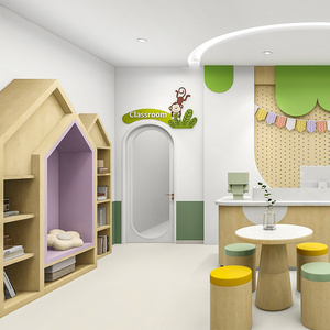 Rincón de Juegos Infantil de Lujo que Ahorra Espacio, Recinto de Juegos Suave Personalizado para Vestíbulo de Apartamentos con Servicio - Product Image 4