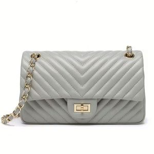 Sac à main en cuir de créateur, matelassé, avec chaîne, pour femmes - Product Image 3