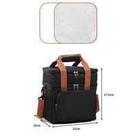 Sac à déjeuner personnalisé 2023, boîte à déjeuner à double étage, étanche, isolée, souple, grande capacité, sac isotherme pour femmes et hommes
