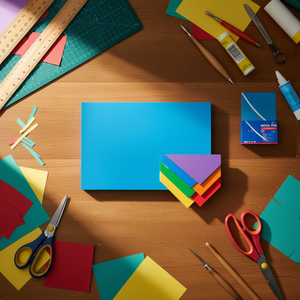 ILAN EVA Foam <b>Sheet</b> 60x40cm Celeste <b>Color</b> Craft Material - Product Image 3