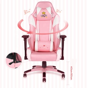 Silla de juego Rosa reclinable con soporte lumbar de lujo superventas personalizada Sillones De Oficina - Product Image 2