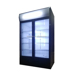 Thương mại 2 cửa Pepsi đồ uống hiển thị tủ lạnh khí hậu mát mẻ cửa kính trưng bày cho cửa hàng sử dụng loại làm mát không khí - Product Image 1