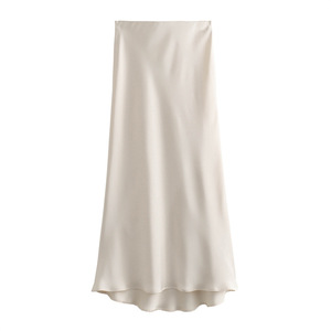 Style français élégant <span class=keywords><strong>longue</strong></span> <span class=keywords><strong>jupe</strong></span> crayon serrée femmes <span class=keywords><strong>taille</strong></span> <span class=keywords><strong>haute</strong></span> une ligne <span class=keywords><strong>jupe</strong></span> <span class=keywords><strong>évasée</strong></span> <span class=keywords><strong>jupe</strong></span> en Satin pour les femmes - Product Image 4