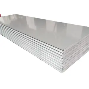 100mm Prefabricated Steel Structure Rock Wool Wall Roof Insulated Sandwich Panels