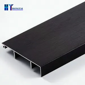 Black White Gray Aluminum Led Light Powder Coating Decorative Skirting Baseboard