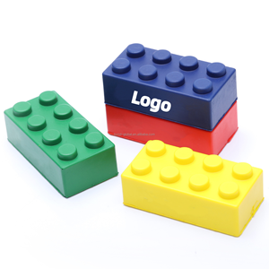 BSBH Anti-Stress PU Mousse Blocs de Construction 8*4*3cm Éducatifs Peluches Personnalisable Logo <span class=keywords><strong>Pression</strong></span> Balle Jouets - Product Image 1