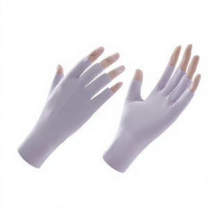 Gants de protection pour les ongles <span class=keywords><strong>anti</strong></span>-UV et <span class=keywords><strong>anti</strong></span>-<span class=keywords><strong>bronzage</strong></span> à séchage rapide, demi-doigts, pour les soins des ongles - Product Image 2