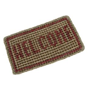 Eco-Friendly Handwoven Natural Fiber Non-Slip Rectangle Woven Straw Rug Custom Wholesale Seagrass Door Mat - Product Image 2