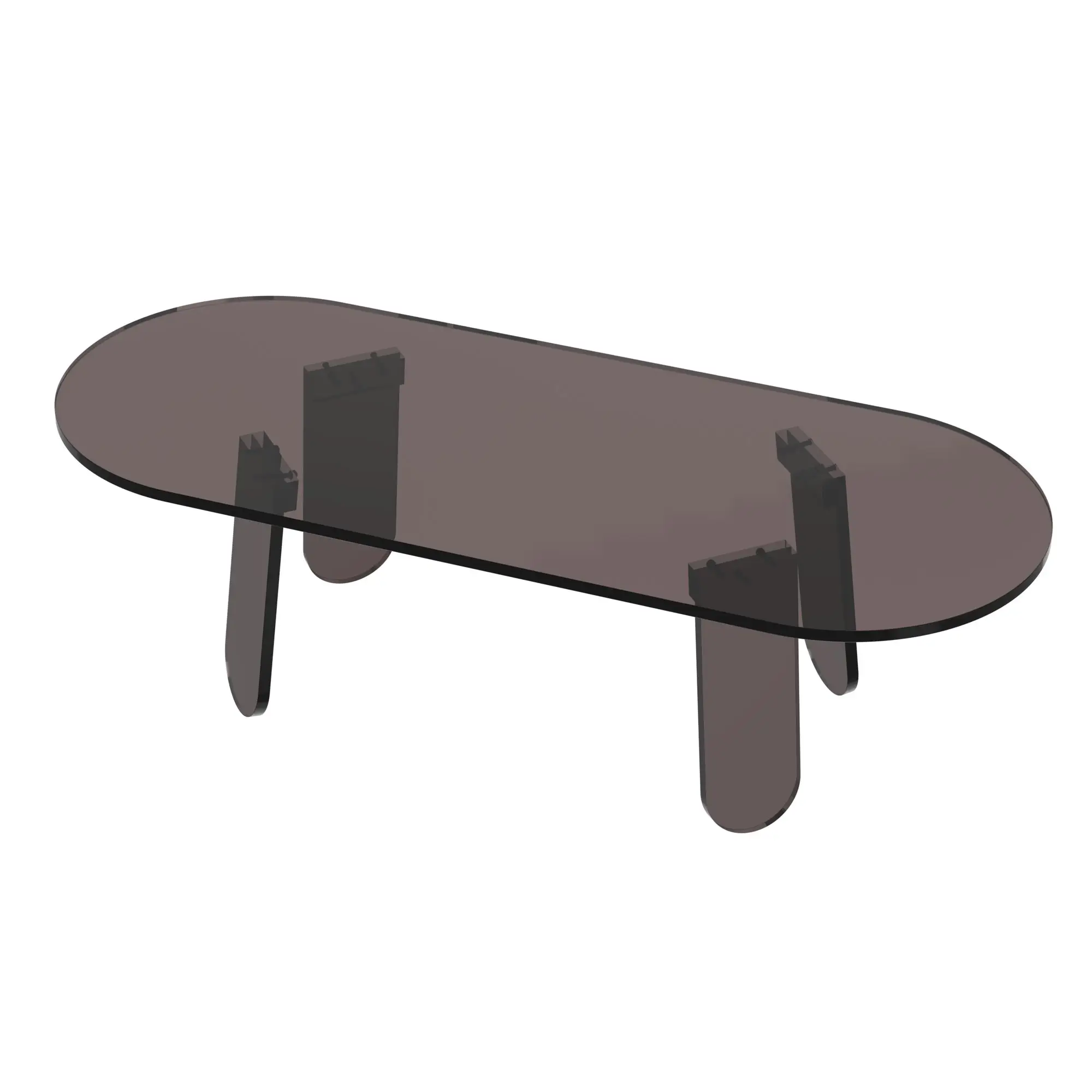 Tavolino da caffè in acrilico tavolino moderno in Lucite mobili in acrilico trasparente tavolino trasparente