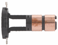 Support de balais de charbon pour anneau collecteur (dimensions : 15*6.6*9 / 48.5*9*27.3 X 2 anneaux), pour assemblages de collecteurs à anneau.