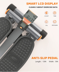 Mini Regolabile Torsione <span class=keywords><strong>Stepper</strong></span> Idraulico con Resistenza, Grande Non-Slittamento Del Piede Piatti e Monitor LCD - Product Image 6