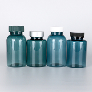 Tapa de plástico PET azul oscuro al por mayor con tapón de rosca de 20 mm, 24 mm, 28 mm, 30 mm para cápsulas, vitaminas, suplementos, botellas, con logo personalizado - Product Image 1