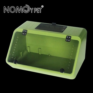 Aquarium transparent pour tortues avec rampe, terrarium amphibie pour reptiles, facile à vidanger et anti-évasion pour tortues aquatiques et petits animaux - Product Image 3