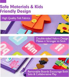 Новинки русалки Монтессори развивающие игрушки и подарки фиолетовые доски для путешествий для малышей 3 + лет - Product Image 4