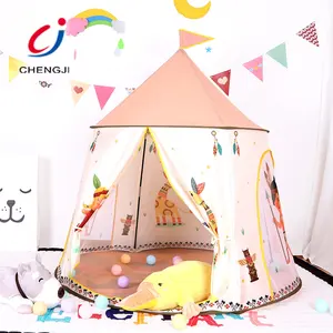 Çocuklar kapalı katlanabilir teepee oynayan çocuklar uyku kulübe oyuncak çadır playhouses