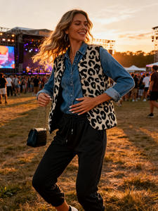 <span class=keywords><strong>2026</strong></span> वसंत गर्मियों में नए वाटरप्रूफ पर्यावरण के अनुकूल तेंदुए प्रिंट फर पॉलिश जैकेट महिला यूरोपीय शैली के सुरुचिपूर्ण लघु आस्तीन निहित - Product Image 2