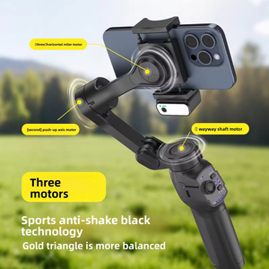 Estabilizador de Gimbal de Mano de 3 Ejes, Estabilizador de Gimbal Plegable Portátil con Seguimiento Facial por IA y Lentes de Gran Angular - Product Image 3