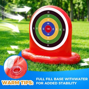 <b>Inflatable</b> Dartboard <b>Pool</b> Game with Sticky Balls, Multi-Score Target - Product Image 5