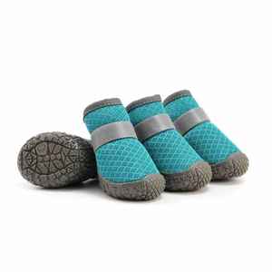 ओस्टेप निर्माता थोक कस्टम शीतकालीन क्लासिक अनुकूल हल्के रबर कुत्ते जूते ठोस पैटर्न पालतू जानवर सहायक उपकरण - Product Image 1