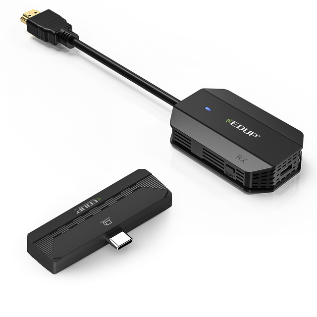 EDUP Newest TYPE C Version 1080P Wifi Extender HD Video Transmitter and Receiver Kit 4K With Screen Extend Function
