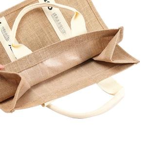 Eco-Friendly Reusable Factory <strong>Wholesale</strong> Custom Printed Wedding Shopping Gift PE <strong>Tote</strong> <strong>Bags</strong> Burlap <strong>Jute</strong> Beach <strong>Bag</strong> - Product Image 6