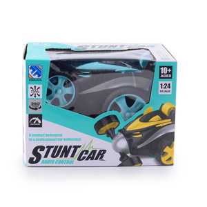 High-Speed Mini RC Stunt Car for Kids Double-Sided <strong>Remote</strong> Control Battery Flip Rotation 360 Rolling Drift Twist Swing Action - Product Image 5