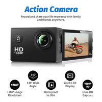 5K Sport 1080P Video 64mp Foto Waterdichte Actie Digitale Camera Helm Motorfiets Gebruik Met Verborgen Opnamefunctie