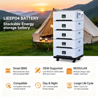 Batterie de stockage d'énergie LiFePO4 empilable 51,2 V 200 Ah pour appareils ménagers et usage commercial de petite taille