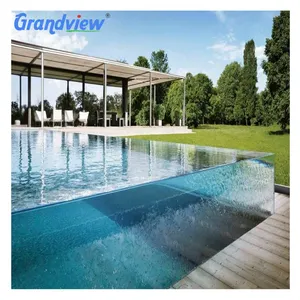 One Time Cast Non Yellowing Clear Acrylic Pools Swimming Outdoor Perspex Board 50mm Acrylic Swimming Pools