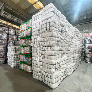 Trapos de tela mixta al por mayor de fábrica china, pacas de 100 kg, trapos de limpieza cortados, ropa usada de camisetas de verano, a bajo precio - Product Image 5
