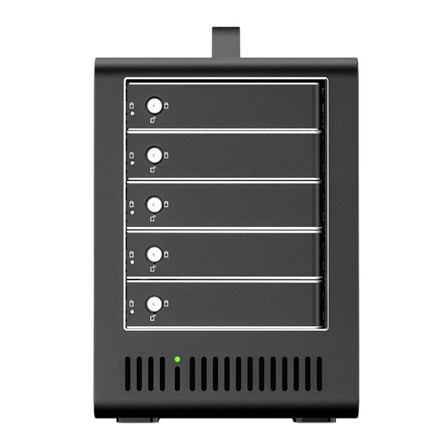 MAIWO Aluminum Multi 5 Bays USB3.2 Gen1 2.5" / 3.5" SATA HDD / SSD Enclosure Cabinet
