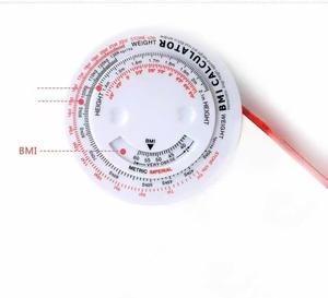 Cinta métrica retráctil automática para medir la cintura, cinta métrica corporal con logotipo personalizado, sistema métrico imperial, material de tela de plástico ABS y PVC - Product Image 3
