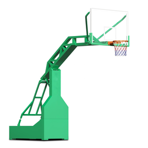 Système de panier de basket <span class=keywords><strong>portable</strong></span> d'extérieur avec support réglable, panneau arrière en verre trempé, panier mobile encastrable et filet pour enfants et adultes - Product Image 1