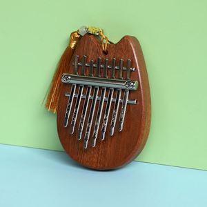 Kalimba de 8 Teclas con Logotipo Personalizado Serigrafiado, en Forma de Corazón de Madera, Gota de Agua, Llavero Miniatura, Piano de Pulgar, Instrumento Musical - Product Image 2