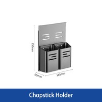UNIHOPPER Organisateur de cuisine mural multifonctionnel avec porte-couteaux, porte-ustensiles et crochets de suspension