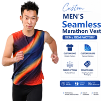 Gilet de marathon personnalisé pour hommes, sublimation, pour les équipes de course, uniforme de club, course sur sentier, débardeur sans manches, OEM