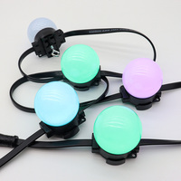 Omni-direccional de 50 mm y 360 grados °   Lámpara de Globo LED Digital Iluminación, Ajustable Individualmente, Resistente a la Intemperie IP67, Luz Exterior Fija RGB